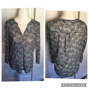 H&M Bird Print Tunic Small